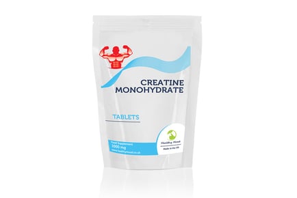 Vegan Creatine Monohydrate 1000mg Tablets - 3, 6 or 16 Month Supply*