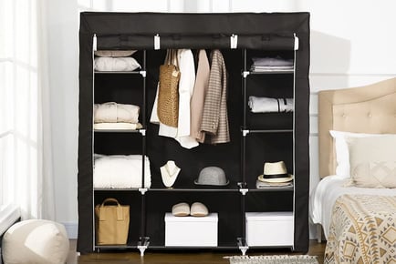 Large Portable Wardrobe - Black