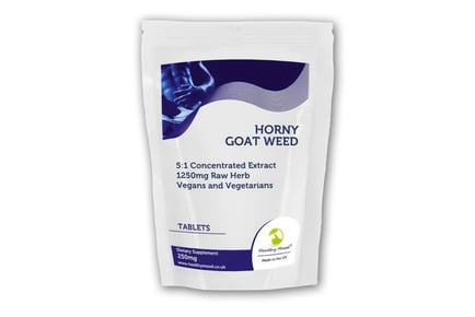 Horny Goat Weed Vegan Tablets - 3, 6 or 16 Month Supply*