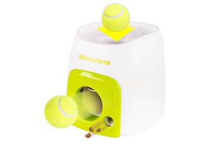 Automatic Pet Ball and Treat Dispenser