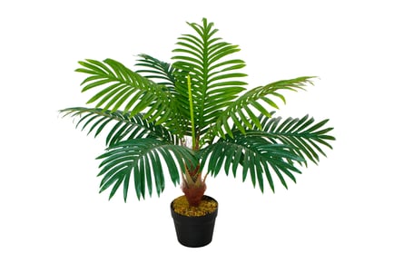 Outsunny 60cm Artificial Palm Plant - Potted