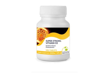 Super Strength 5000iu Vitamin D3 Tablets - Up to 16mth Supply!
