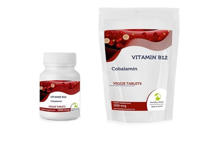 Vitamin B12 1000mcg Tablets - Up to 16mth Supply!