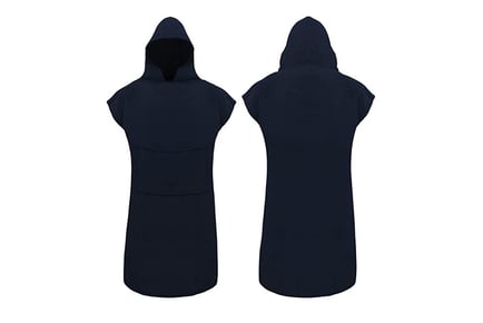 Adults Poncho Changing Towel - Navy, Orange, Blue or Grey