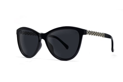 Ruby Rocks Cat Eye Chain Detail Sunglasses - 2 Colours