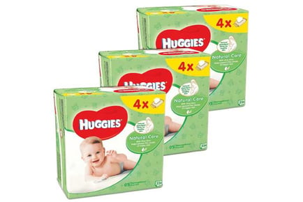 Huggies Natural Care Baby Wipes Pkof 3