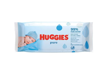 Huggies Pure Baby Wipes 12 Pack