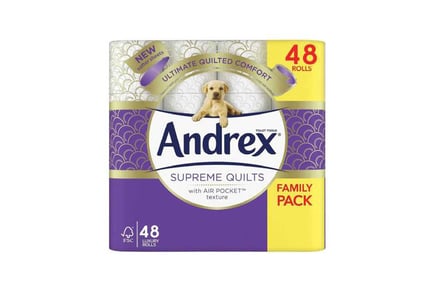 Andrex Supreme Quilts 48 Toilet Rolls