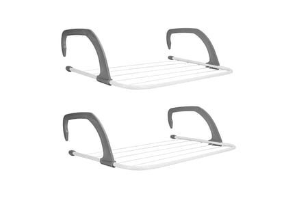 5-Bar Folding Clothes Airer - 3 pieces