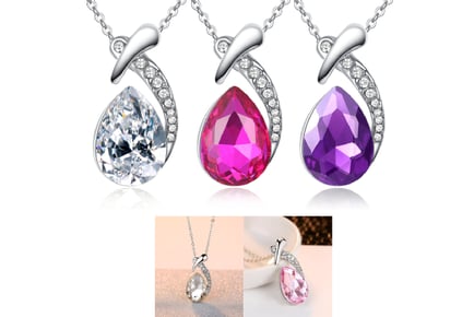 Crystal Necklace+Valentine Gift Box