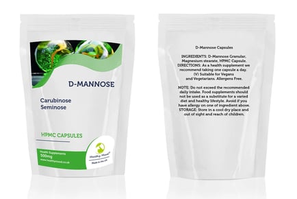 D-Mannose Granular HPMC 500mg- 3, 6, 16mth* Supply