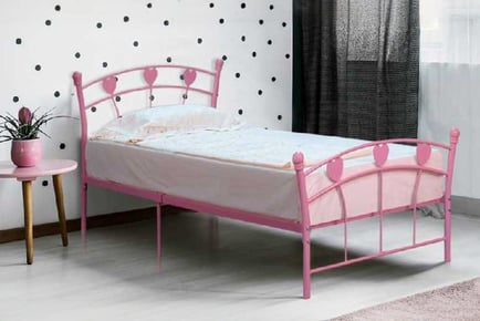 Jemima Metal Bed with Optional Mattress