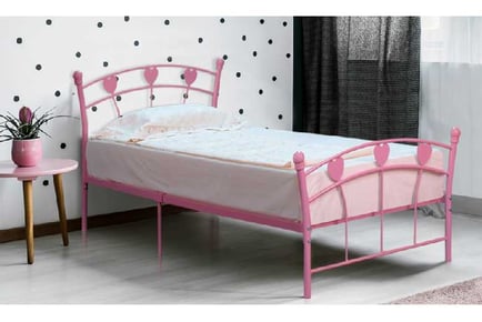 Jemima Metal Bed with Optional Mattress