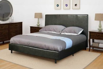 Faux Leather Prado Bed