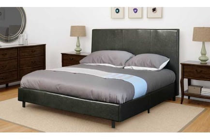 Faux Leather Prado Bed