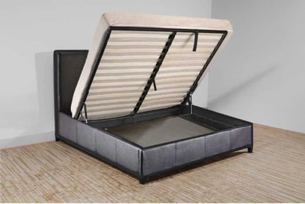 Faux Leather Prado Ottoman Bed