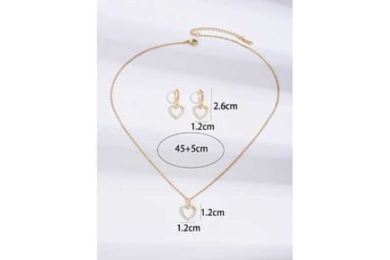 Necklace and Earring Gold Set+MD Box