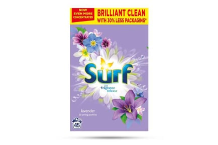 Surf Lavender Laundry Powder 2.25kg,45 W