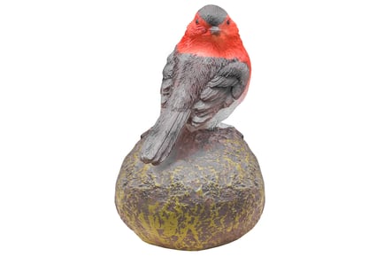 Robin Perched On Stone Ornaments - 2pcs!