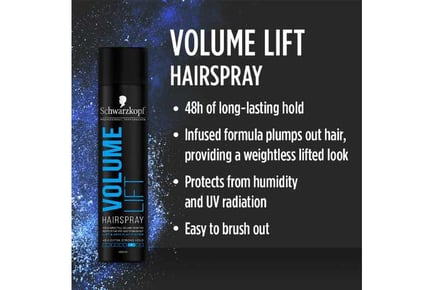 Schwarzkopf Volume Lift Hairspray,400 ml