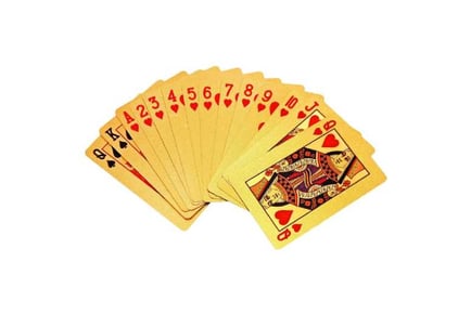 Gold Plated Playing Cards With Gift Box