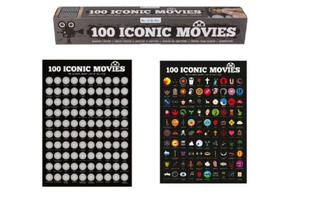 Iconic Movies Scratch Poster