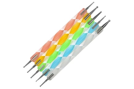 20pc Nail Art Brush & Dotting Pen Set