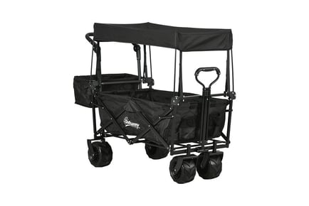 BLUE: Foldable trolley cart - blue or black