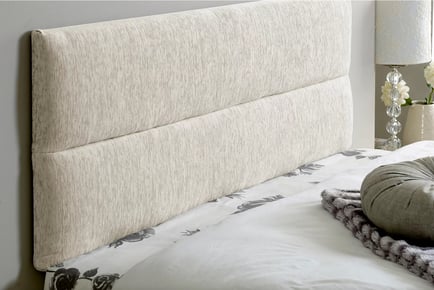 Luxurious Elton Chenille 20in Headboard - 12 Colours & 5 Sizes