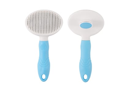 Self Cleaning Pet Slicker Brush - Suitable for Cats & Dogs