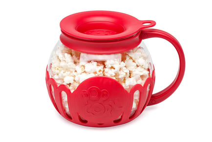 Micro-Pop Microwave Popcorn Popper - Temperature Safe Glass