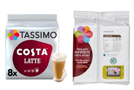 Tassimo Costa Coffee Latte Pods - 40 Drinks!