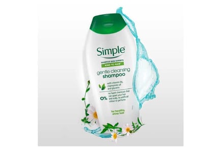 Simple Kind to Hair Shampoo, 3x400ml