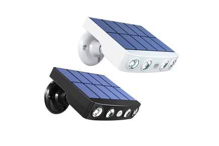 Solar Motion Sensor Outdoor Light - Black or White