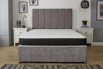 Memory Foam Wavy Spring Mattress - 5 Sizes Available
