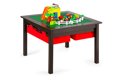 Kids 3-in-1 Multifunctional Building Block Table - with Storage!
