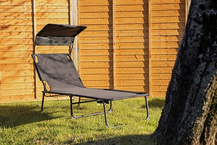 Zero Gravity Sun Lounger - with Canopy!