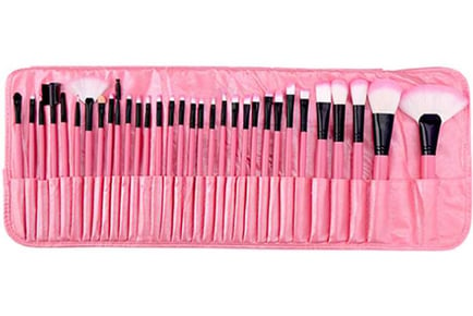 32 Piece Makeup Brush Set with Case