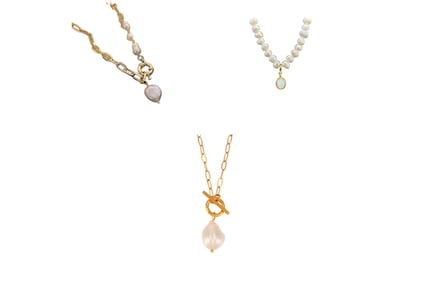 Baroque Pearl Style Necklace - 3 Designs
