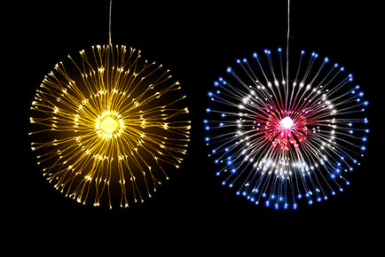 Hanging Firework Light - 2 Colours