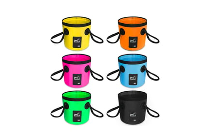Portable Foldable Outdoor Cooler Bucket - 6 Colour & 2 Sizes Options