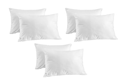 6 Luxury Hotel Quality Bounce Back Pillows