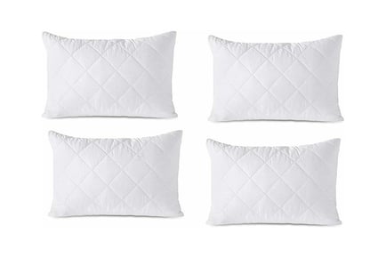 Super jumbo quilted pillows x 6