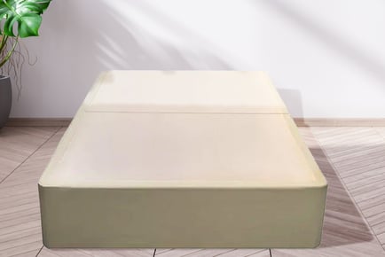 Upholstered Cream Divan Bed Base - 5 Size Options