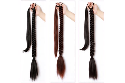 80cm DIY Braid Ponytail Hair Extension - 5 Colours