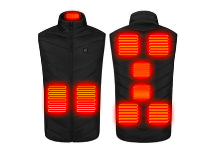 Unisex Heated Electric Winter Gillet - 3 Heat Modes!