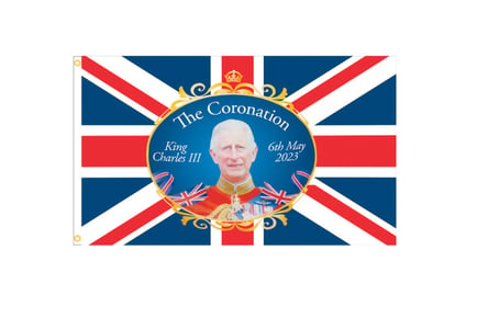 King Charles Union Jack Coronation Flag