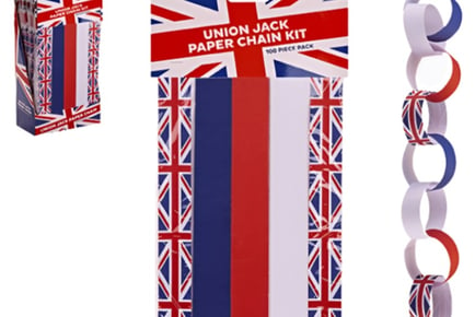 Union Jack 100 Pack Paper Chains