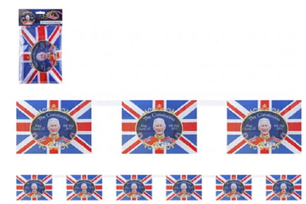 Prince Charles Bunting 12ft - 8 Flags