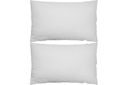 100% Cotton Jacquard Pillow Protectors - Pack of 2, 4 or 6